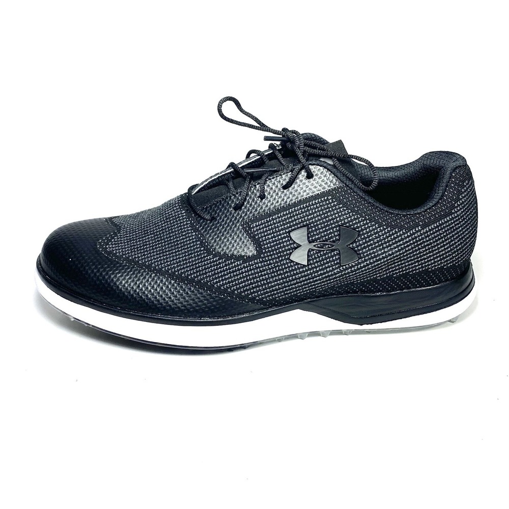 Under Armour Men's UA Tour Tips Knit Golf Shoes SL 3020991-001 Black Sz 8.5 New